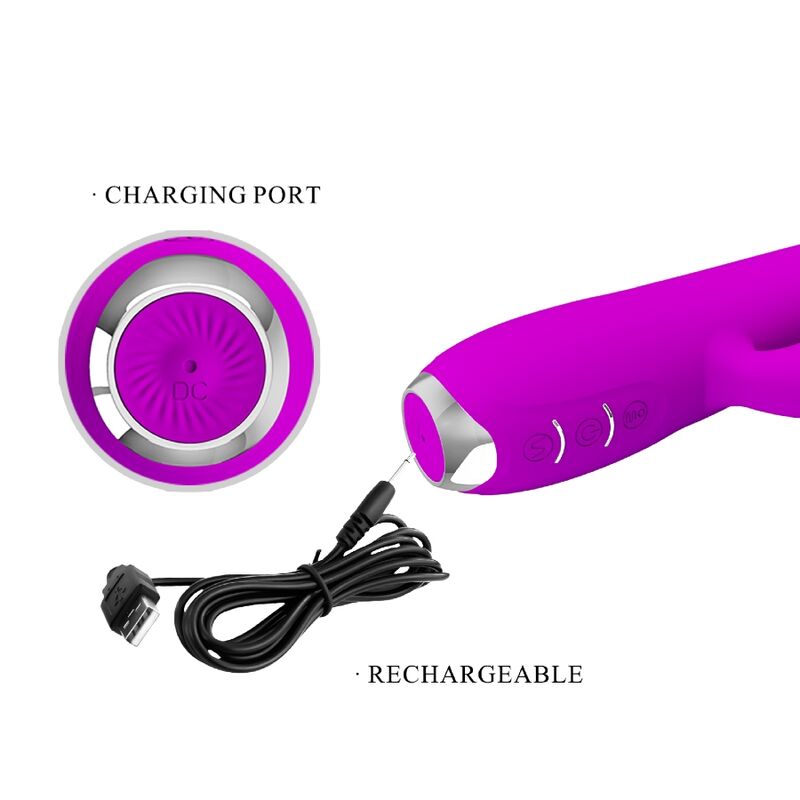 REGINA VIBRADOR RABBIT -SUCCIONADOR RECARGABLE USB MORADO