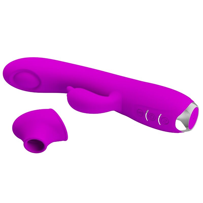 REGINA VIBRADOR RABBIT -SUCCIONADOR RECARGABLE USB MORADO