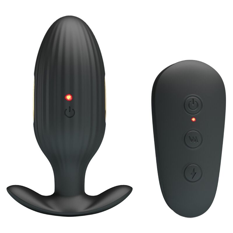 PLUG ANAL VIBRADOR UNISEX CON DESCARGA ELÉCTRICA Y CONTROL REMOTO PRETTY LOVE - KELLY