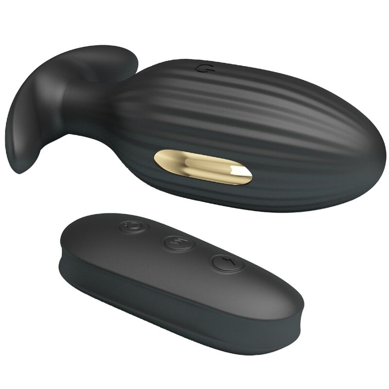 PLUG ANAL VIBRADOR UNISEX CON DESCARGA ELÉCTRICA Y CONTROL REMOTO PRETTY LOVE - KELLY