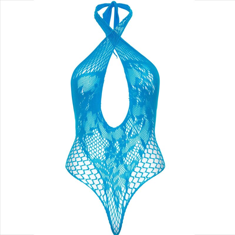 TEDDY LEG AVENUE - HALTER CON ENCAJE AZUL