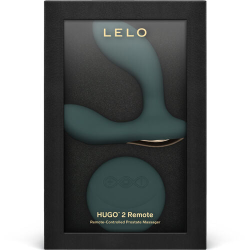 MASAJEADOR DE PRÓSTATA CON CONTROL REMOTO LELO - HUGO 2 VERDE