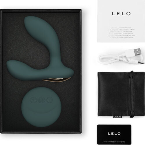 MASAJEADOR DE PRÓSTATA CON CONTROL REMOTO LELO - HUGO 2 VERDE