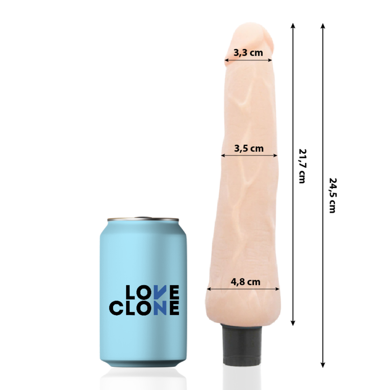 LOVECLONE - RAGNAR VIBRADOR REALISTICO SELF LUBRICATION 24.5 CM -O- 3.5 CM