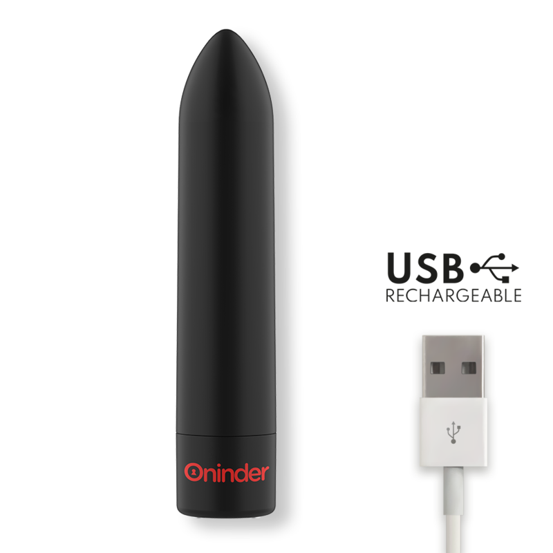 BERLIN BALA VIBRADORA NEGRO CON APP RECARGABLE USB