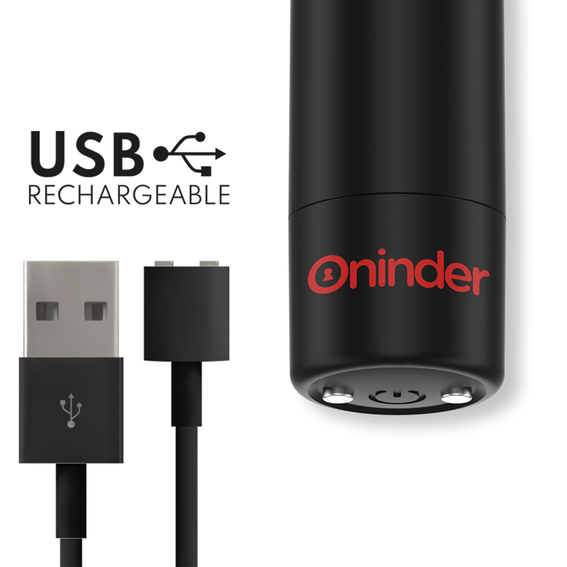 BERLIN BALA VIBRADORA NEGRO CON APP RECARGABLE USB