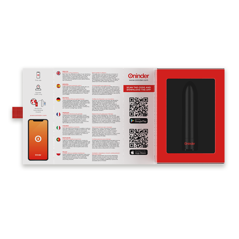 BERLIN BALA VIBRADORA NEGRO CON APP RECARGABLE USB