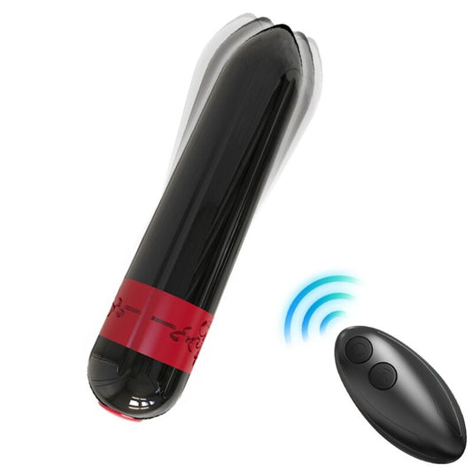 ROCKET BULLET BALA VIBRADORA CON CONTROL REMOTO NEGRO RECARGABLE USB