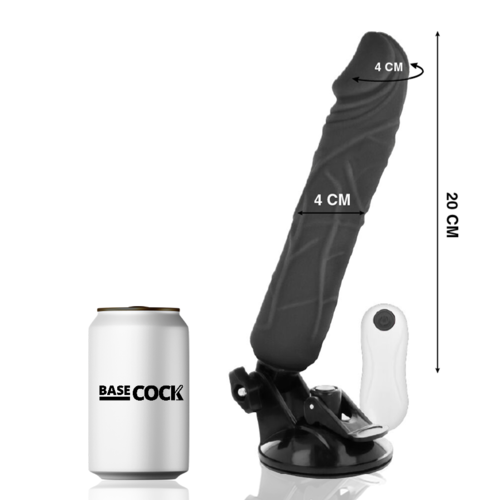 VIBRADOR REALISTICO 20 CM -O- 4 CM BASECOCK - CONTROL REMOTO NATURAL