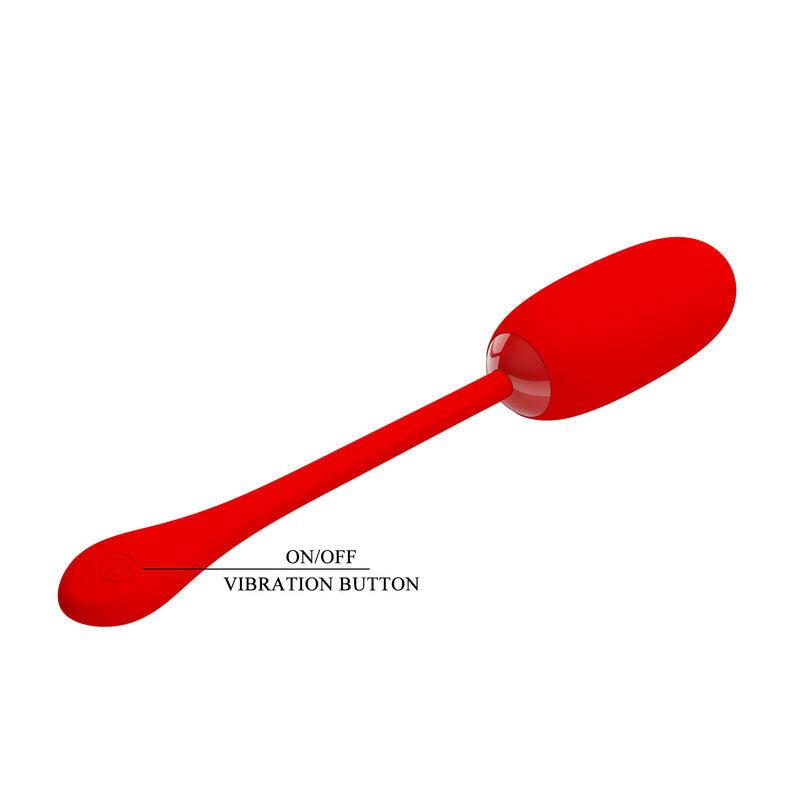 HUEVO VIBRADOR PRETTY LOVE - JULIUS IMPERMEBLE & RECARGABLE ROJO