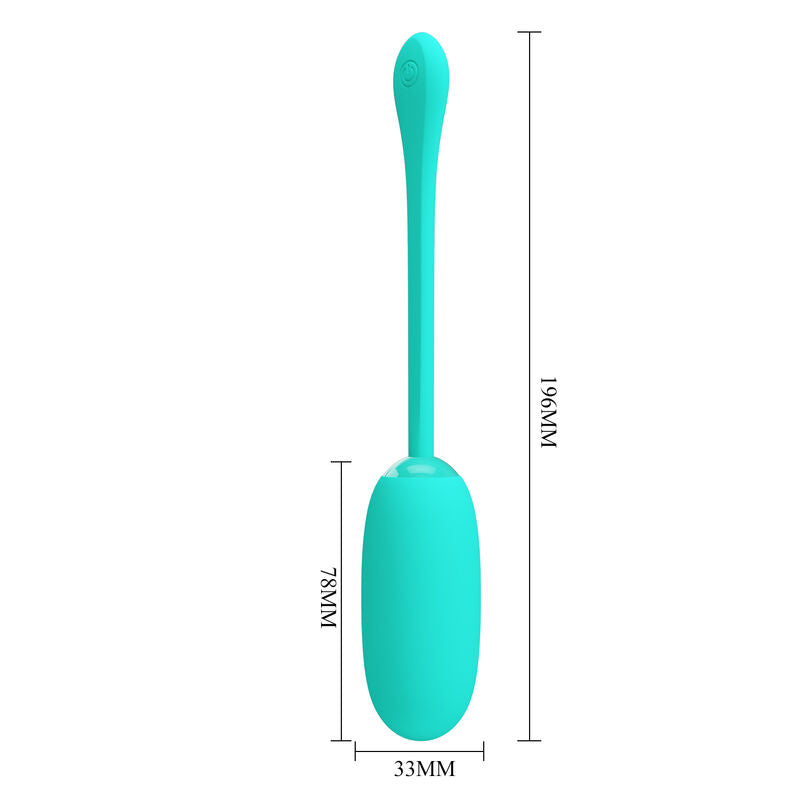 HUEVO VIBRADOR PRETTY LOVE - JULIUS IMPERMEBLE & RECARGABLE VERDE AGUA