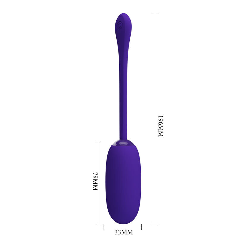 HUEVO VIBRADOR PRETTY LOVE - JULIUS IMPERMEBLE & RECARGABLE LILA