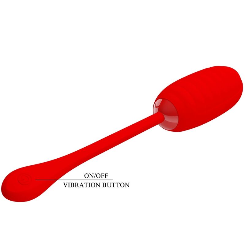 HUEVO VIBRADOR PRETTY LOVE - KIRK RECARGABLE ROJO