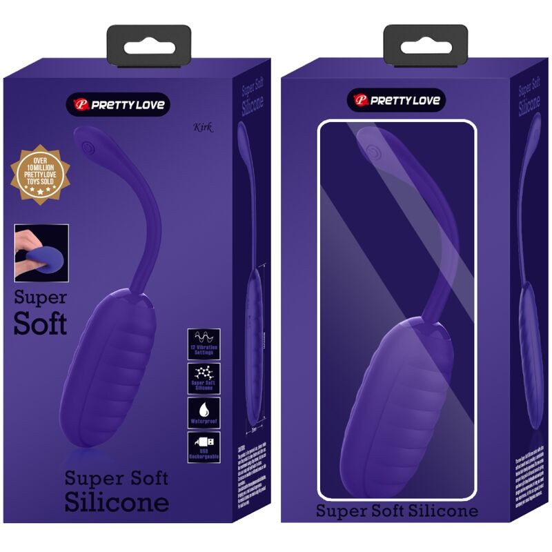 HUEVO VIBRADOR PRETTY LOVE - KIRK  RECARGABLE LILA