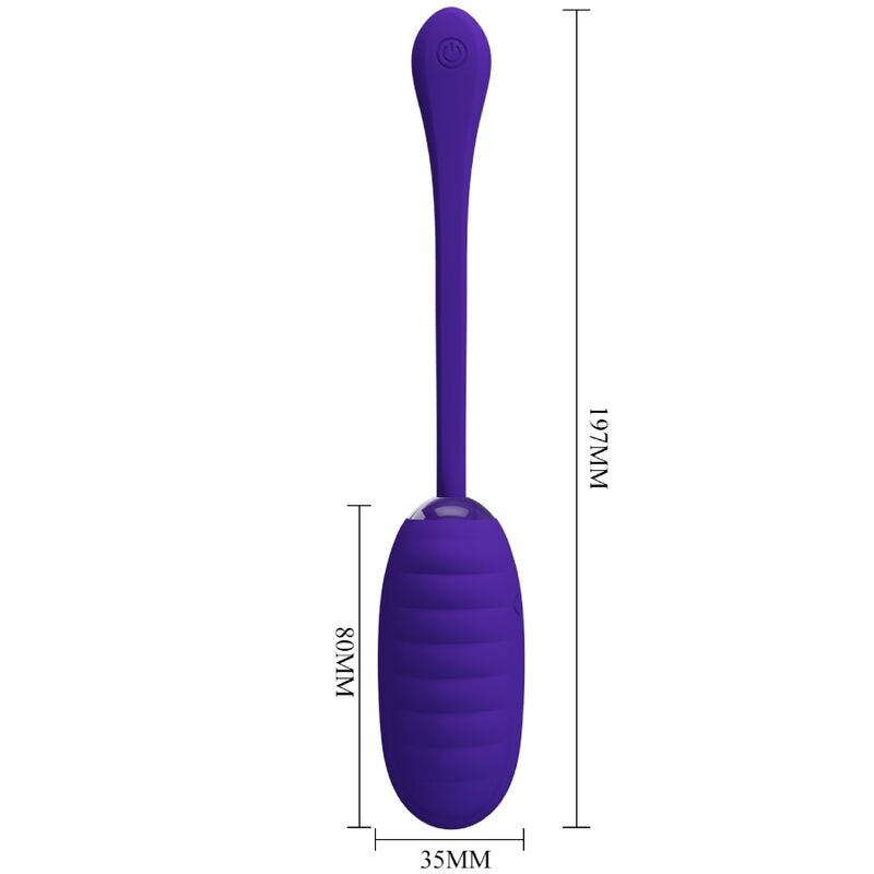 HUEVO VIBRADOR PRETTY LOVE - KIRK  RECARGABLE LILA