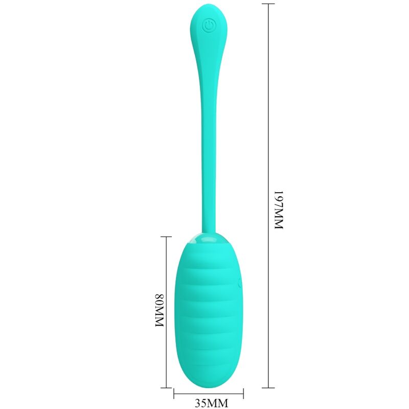 HUEVO VIBRADOR PRETTY LOVE - KIRK RECARGABLE VERDE AGUA