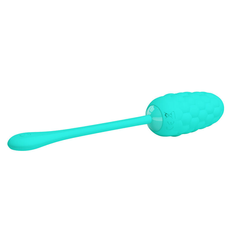 HUEVO VIBRADOR PRETTY LOVE - CON TEXTURA MARINA RECARGABLE VERDE AGUA