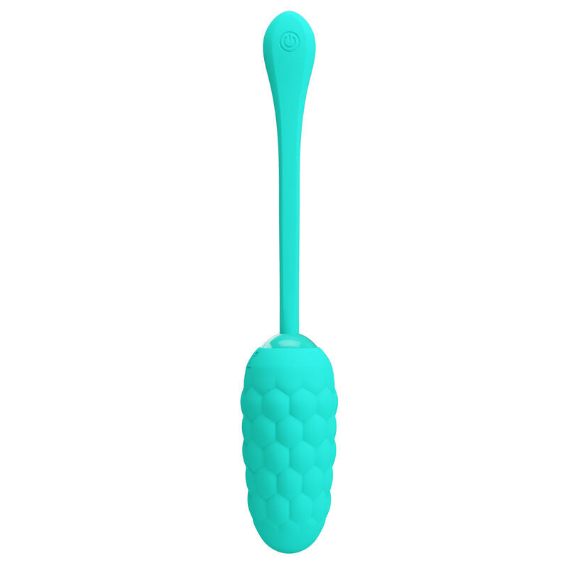 HUEVO VIBRADOR PRETTY LOVE - CON TEXTURA MARINA RECARGABLE VERDE AGUA