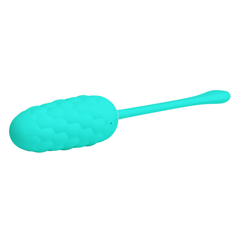 HUEVO VIBRADOR PRETTY LOVE - CON TEXTURA MARINA RECARGABLE VERDE AGUA