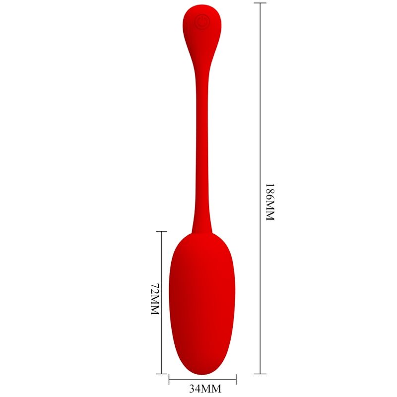 HUEVO VIBRADOR PRETTY LOVE - KNUCKER RECARGABLE ROJO