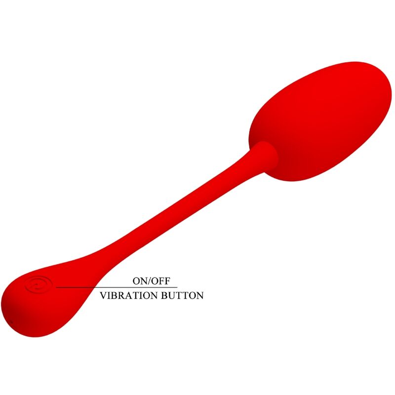 HUEVO VIBRADOR PRETTY LOVE - KNUCKER RECARGABLE ROJO