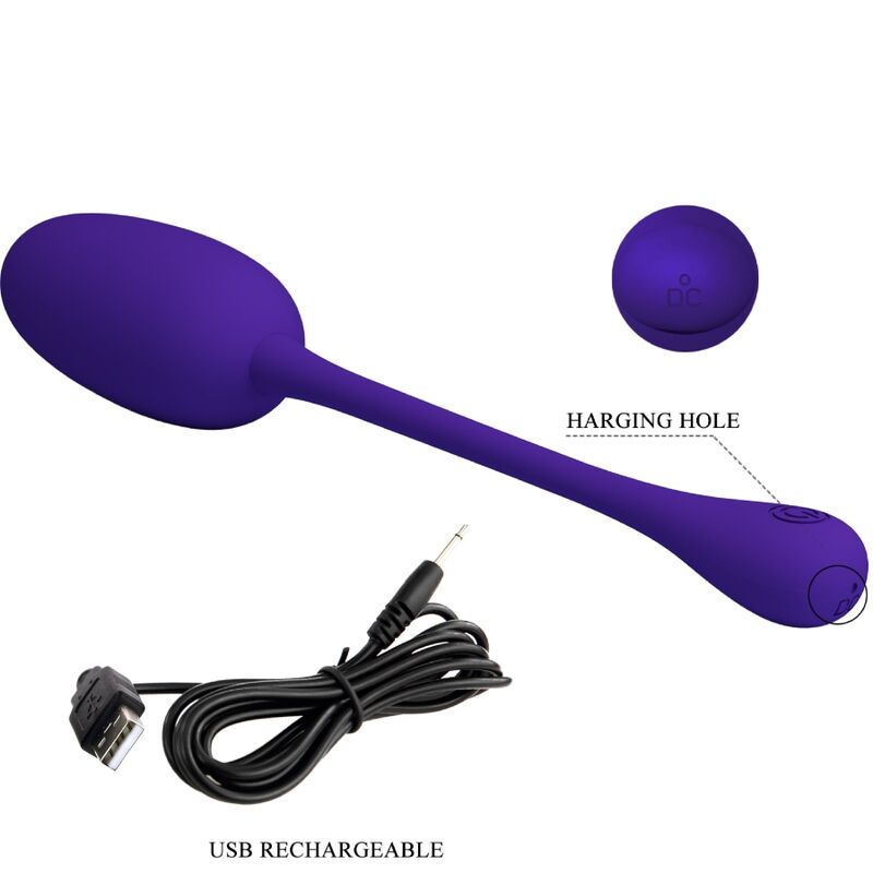 HUEVO VIBRADOR PRETTY LOVE - KNUCKER RECARGABLE LILA