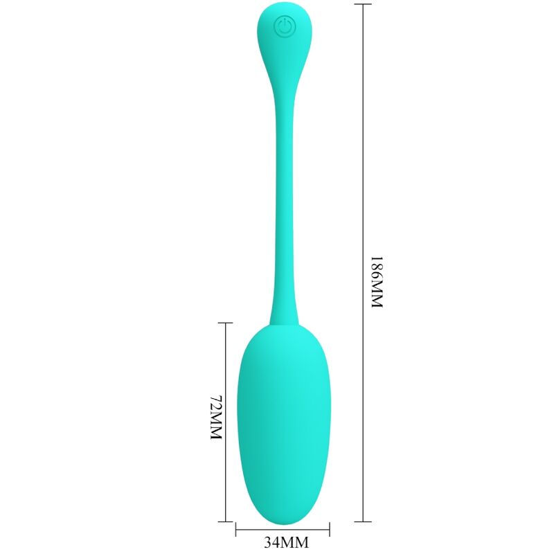 HUEVO VIBRADOR PRETTY LOVE - KNUCKER RECARGABLE VERDE AGUA
