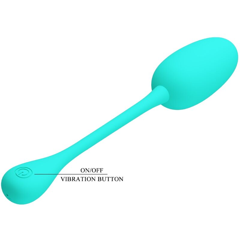 HUEVO VIBRADOR PRETTY LOVE - KNUCKER RECARGABLE VERDE AGUA