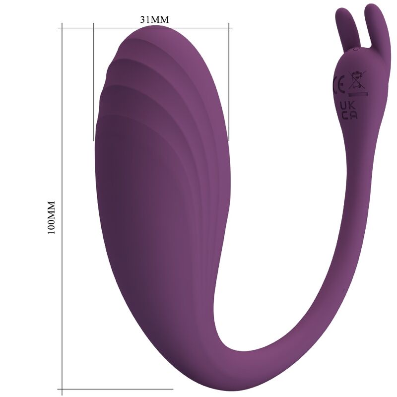 HUEVO VIBRADOR PRETTY LOVE - CATALINA APP + CONTROL REMOTO LILA