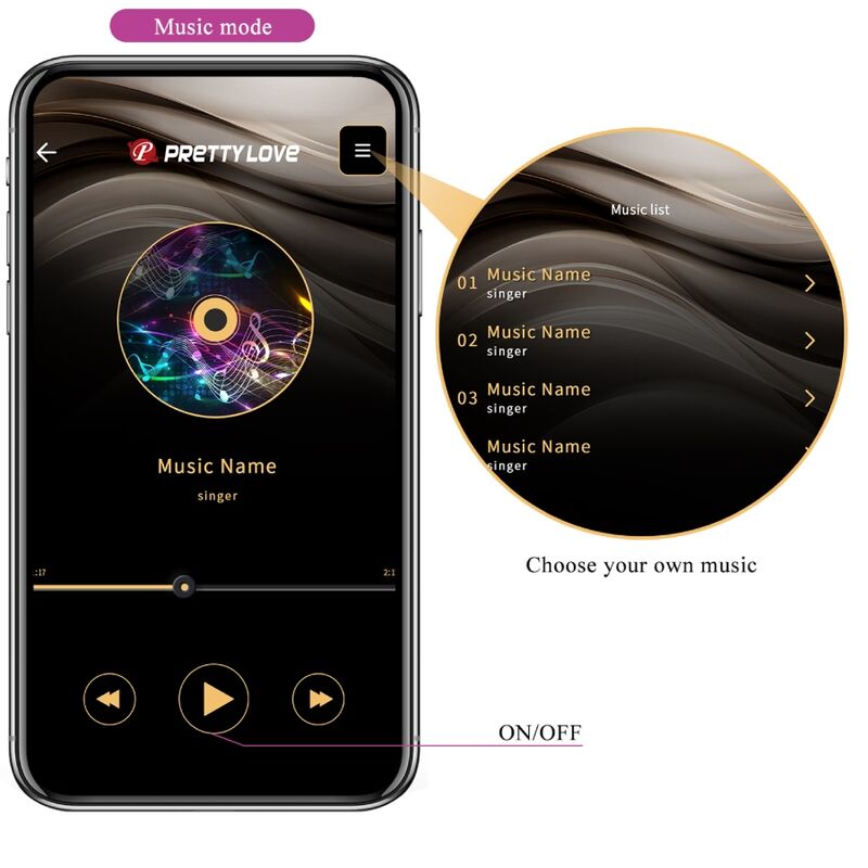 HUEVO VIBRADOR PRETTY LOVE - CATALINA APP + CONTROL REMOTO LILA