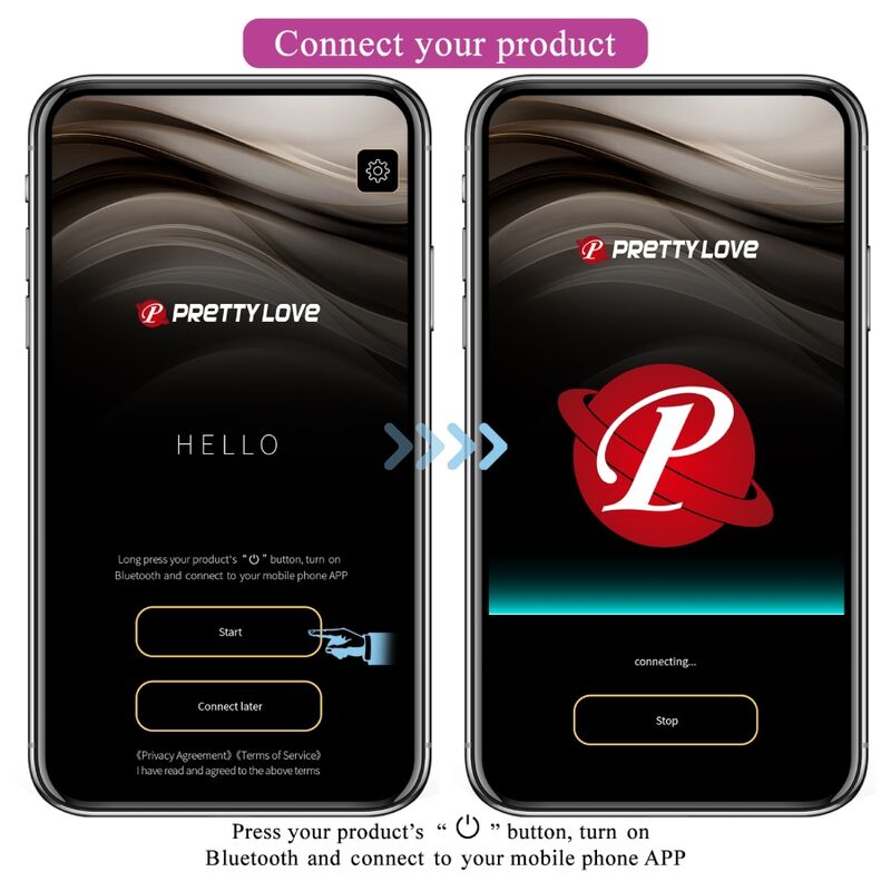 HUEVO VIBRADOR PRETTY LOVE - CATALINA APP + CONTROL REMOTO LILA