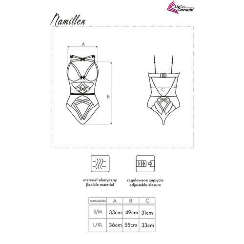 BODY LIVCO CORSETTI FASHION - NAMILLEN LC 90528 BLACK