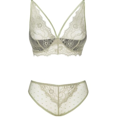 SUJETADOR + PANTY KHAKI LIVCO CORSETTI FASHION - PINE LC 90667