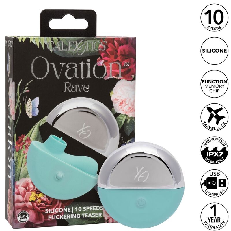 ESTIMULADOR DE CLÍTORIS - OVATION RAVE VERDE AGUA