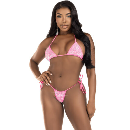 BIKINI LEG AVENUE - DIAMANTES NEGRO