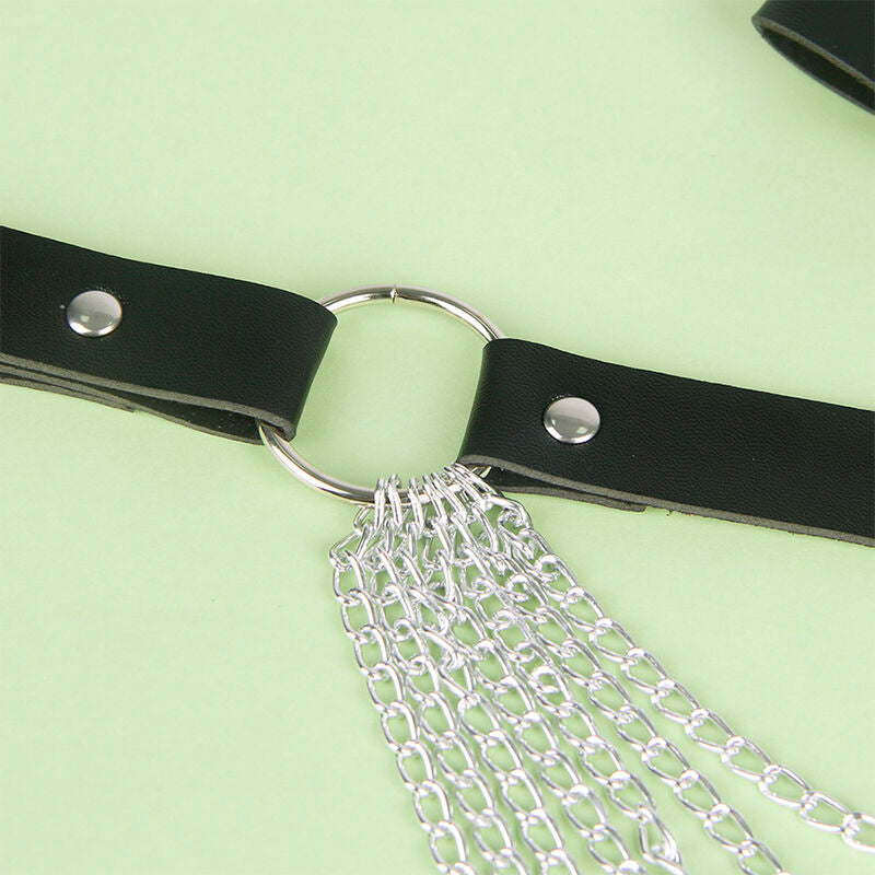 CINTURON DE CADENAS SUBBLIME - CUERO NEGRO TALLA ÚNICA