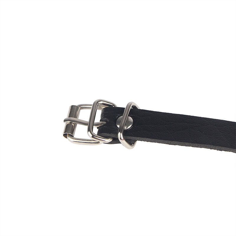 CINTURON DE CADENAS SUBBLIME - ANILLAS CUERO NEGRO TALLA ÚNICA