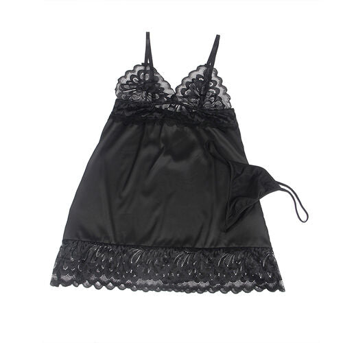 BABYDOLL SUBBLIME - CON ESTAMPADO FLORAL PECHO NEGRO S/M