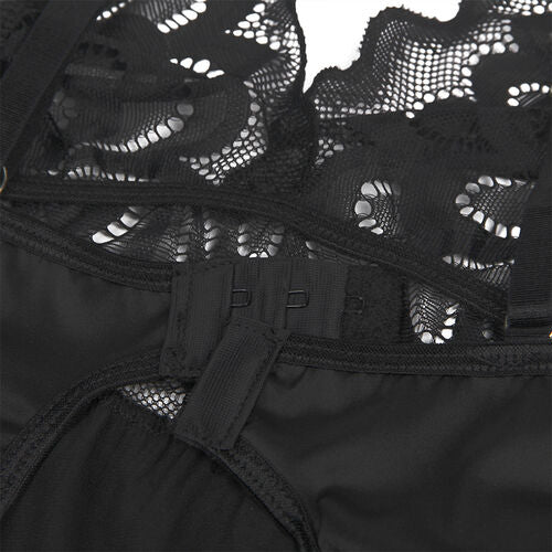 BABYDOLL SUBBLIME - CON ESTAMPADO FLORAL PECHO NEGRO S/M