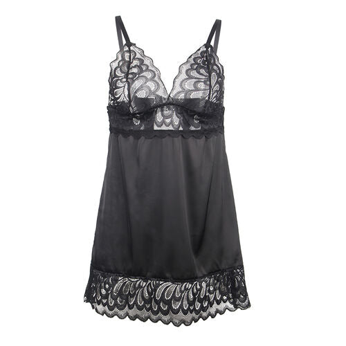 BABYDOLL SUBBLIME - CON ESTAMPADO FLORAL PECHO NEGRO S/M