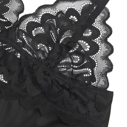 BABYDOLL SUBBLIME - CON ESTAMPADO FLORAL PECHO NEGRO S/M