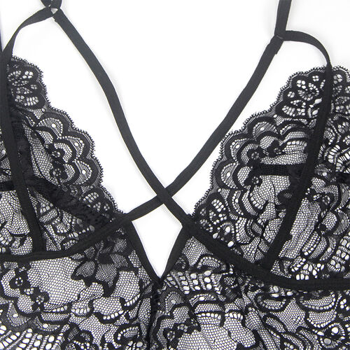 DISFRAZ POLICIA SUBBLIME - BODY ENCAJE NEGRO S/M