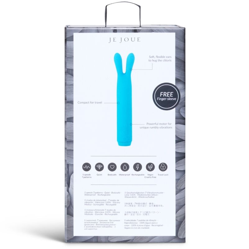 TEAL RABBIT BALA VIBRADORA AZUL RECARGABLE USB