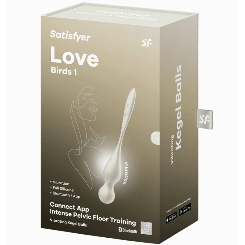 BOLAS VIBRADORAS 78.3 GRAMOS SATISFYER - LOVE BIRDS BLANCO