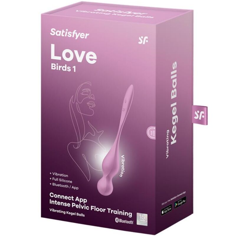 BOLAS VIBRADORAS 78.3 GRAMOS SATISFYER - LOVE BIRDS ROSA