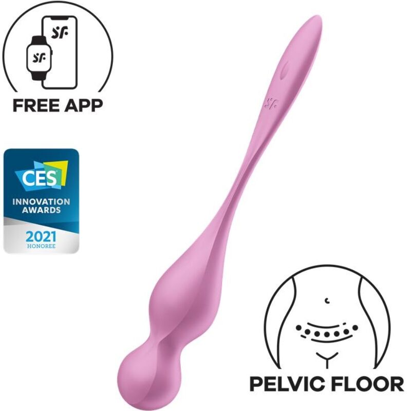 BOLAS VIBRADORAS 78.3 GRAMOS SATISFYER - LOVE BIRDS ROSA