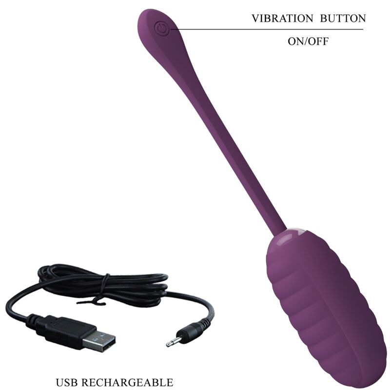 HUEVO VIBRADOR PRETTY LOVE - CASPER RECARGABLE MORADO