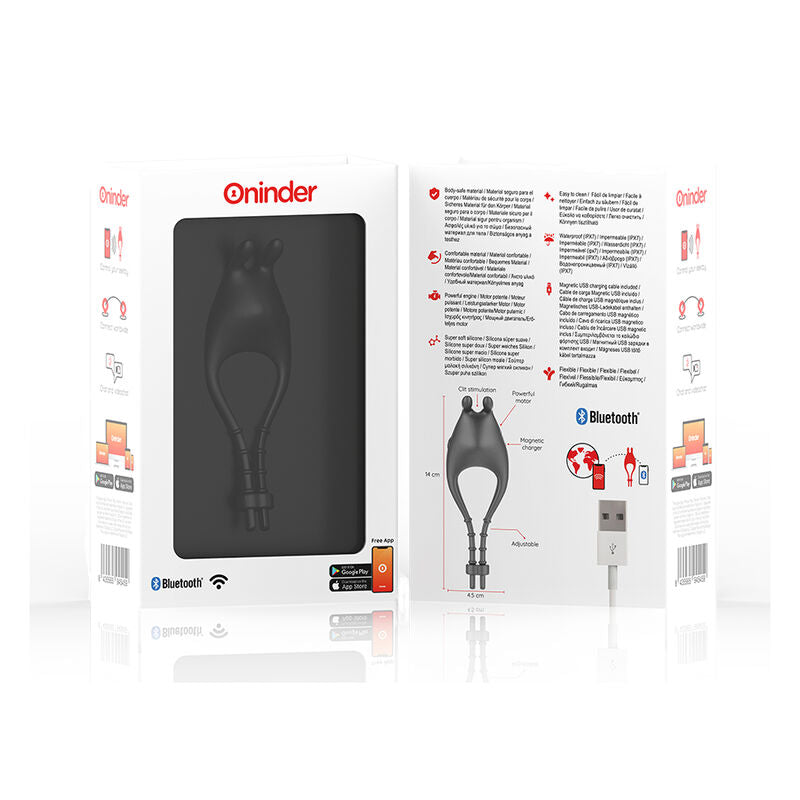 PAMPA ANILLO VIBRADOR AJUSTABLE Y MULTIPOSICION APP GRATUITA ONINDER
