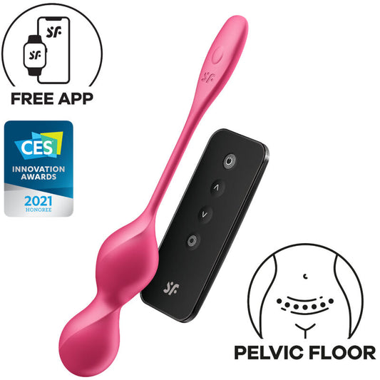 BOLAS VIBRADORAS 78,3 GRAMOS SATISFYER - LOVE BIRDS 2 VIBRADORAS + APP GRATUITA