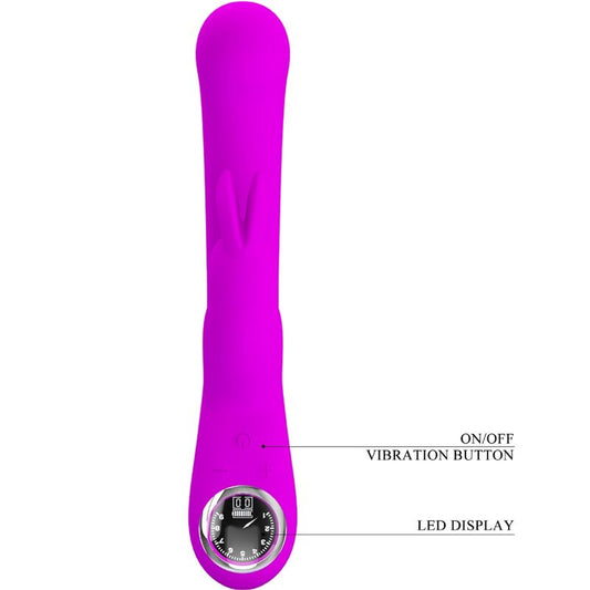 PRETTY LOVE - SKYLAR VIBRADOR RABBIT ESTIMULADOR LED PÚRPURA
